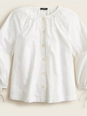 NWT J. Crew Poplin Blouse